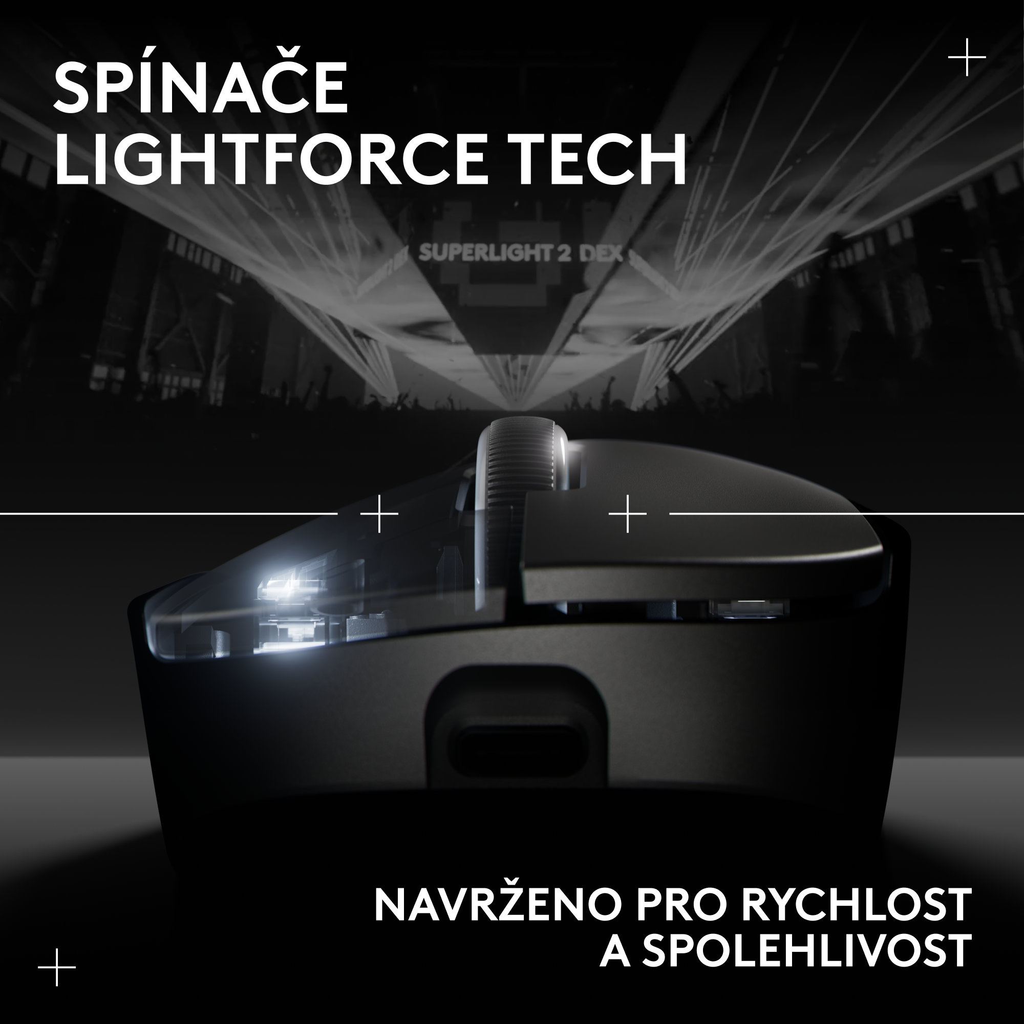 Logitech PRO X Superlight 2 DEX SE herní myš černá