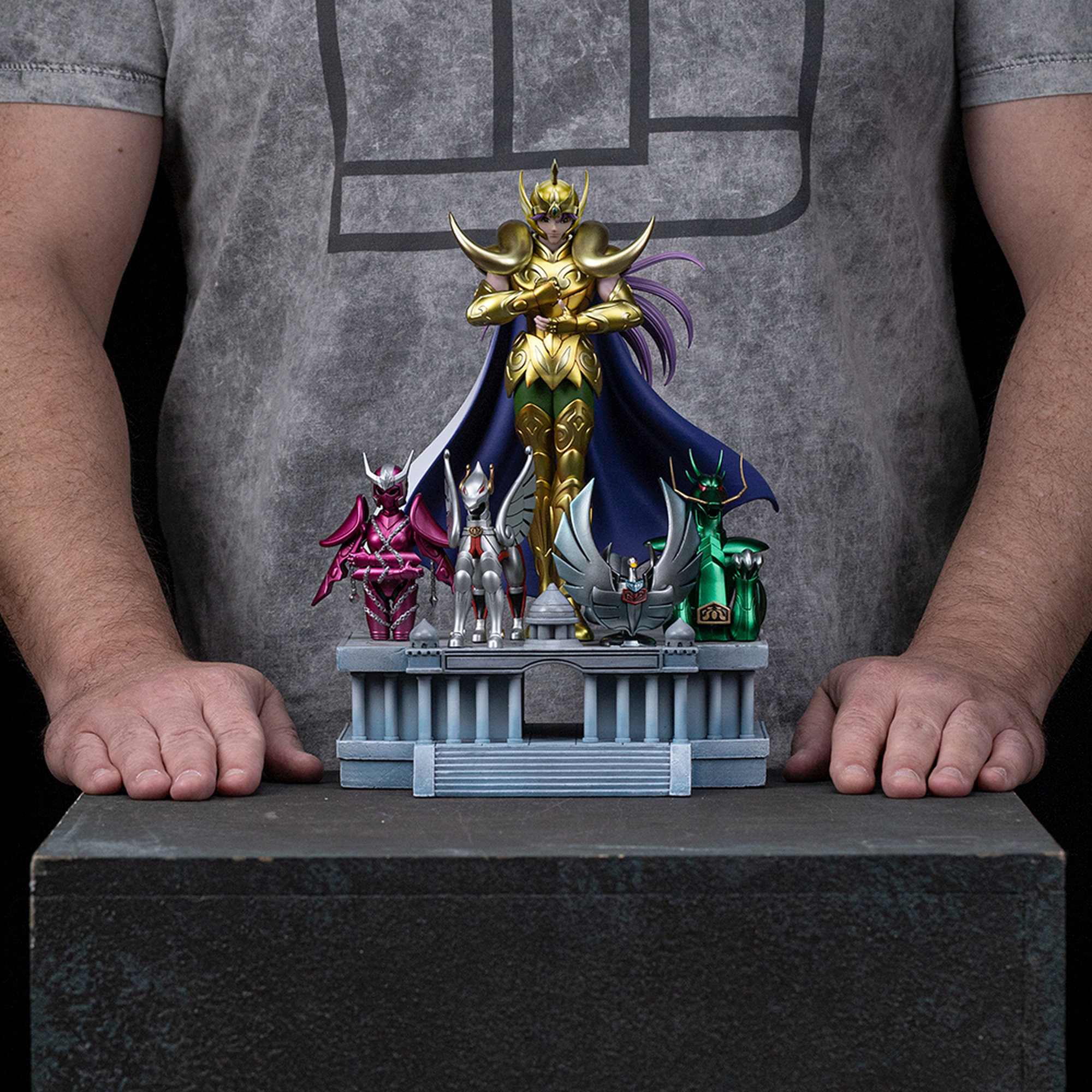 Soška Iron Studios Saint Seiya- Aries Mu Deluxe Art Scale 1/10 27 cm