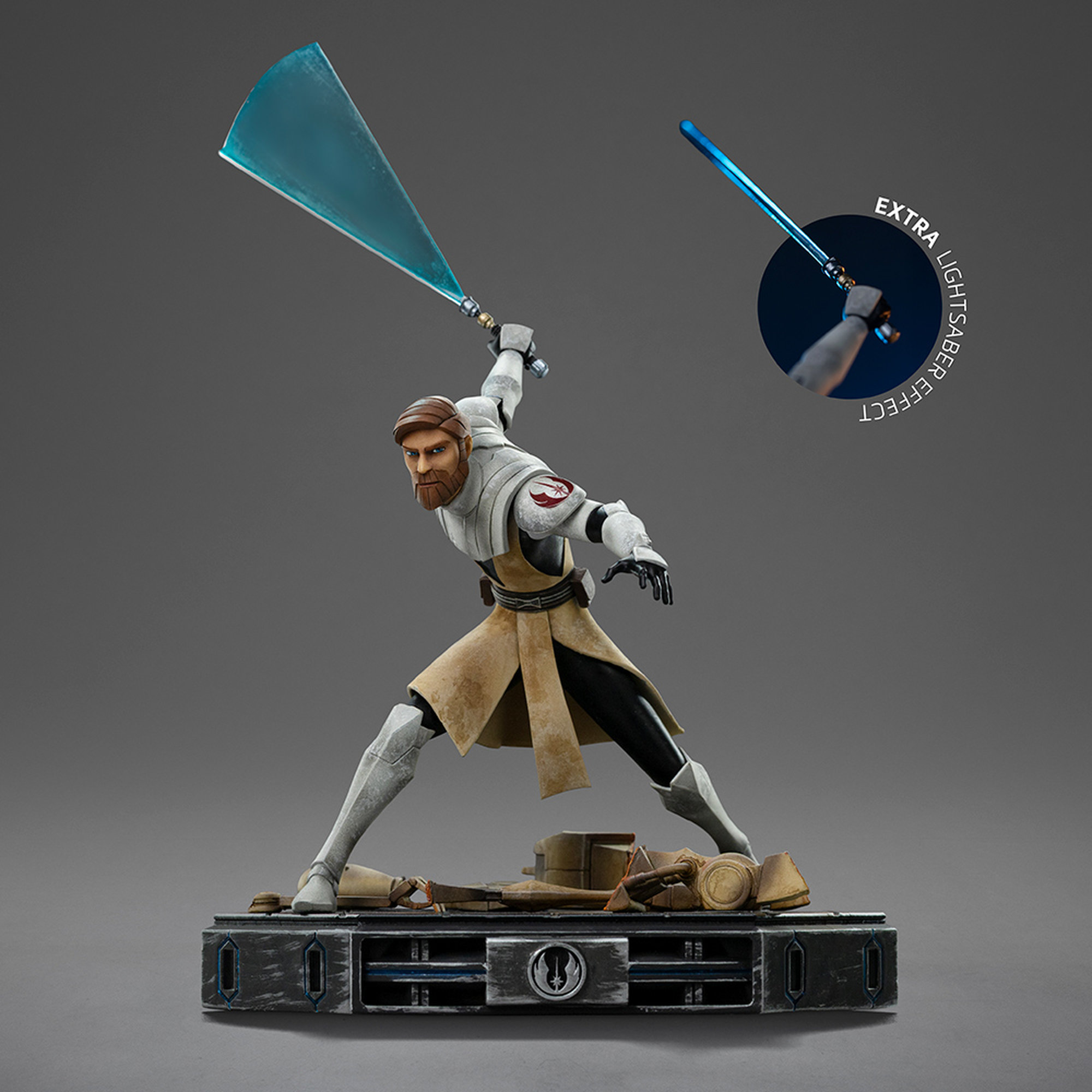 Soška Iron Studios Star Wars: Clone Wars - Obi-Wan Kenobi Art Scale 1/10