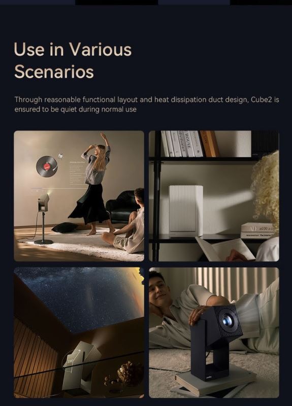 Wanbo Cube 2 Pro smart projektor čierny