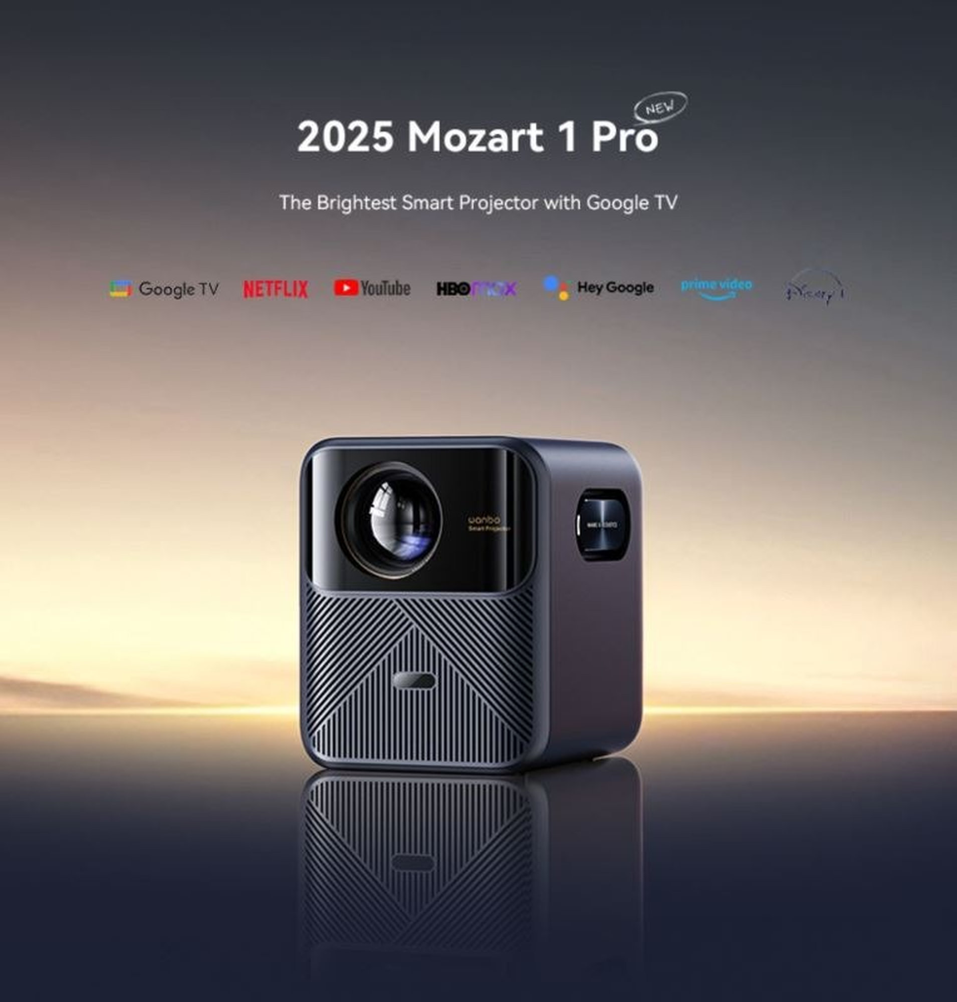 Wanbo Mozart 1 Pro (2025) smart projektor tmavomodrý