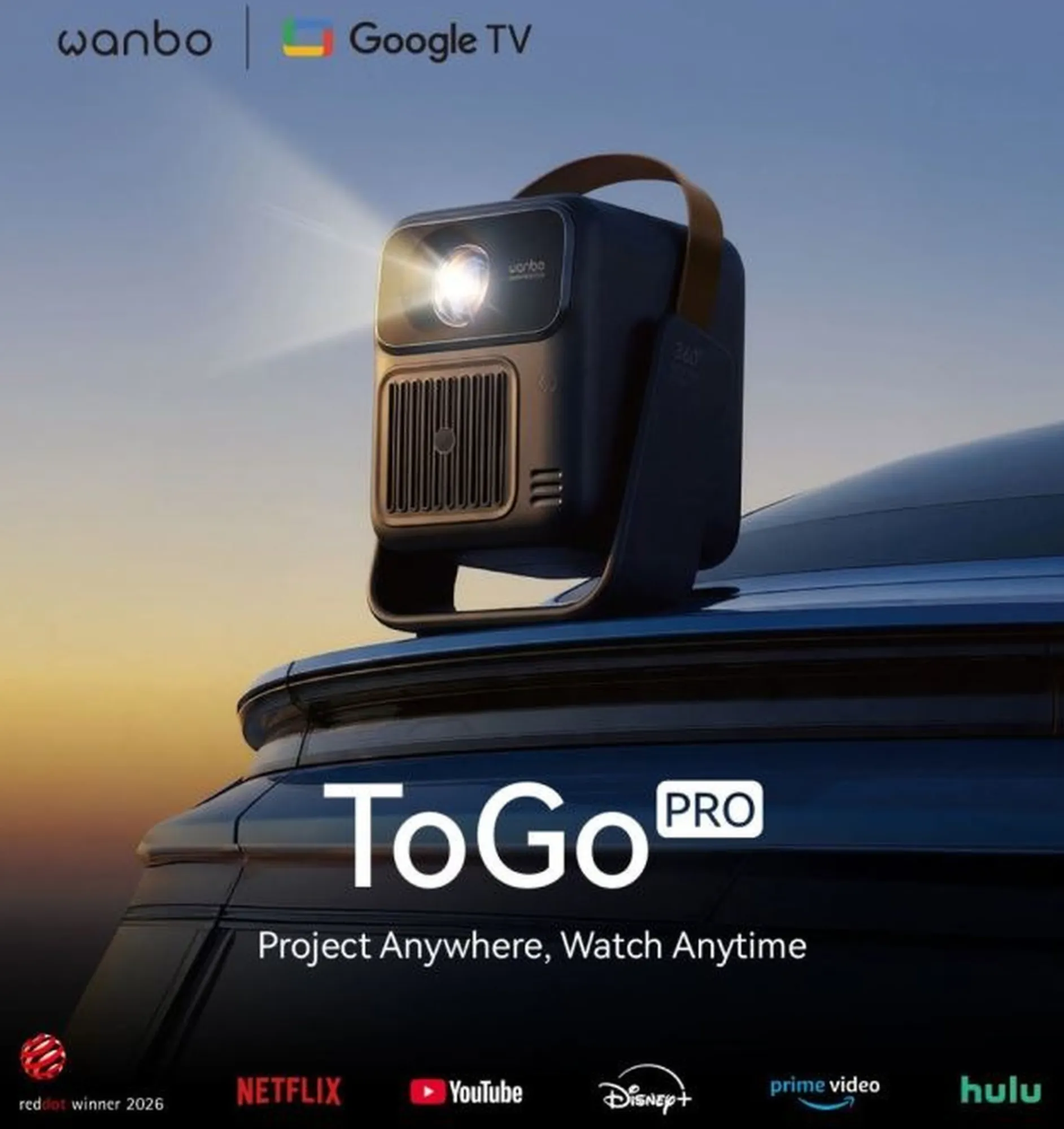 Wanbo ToGo Pro chytrý projektor tmavě modrý
