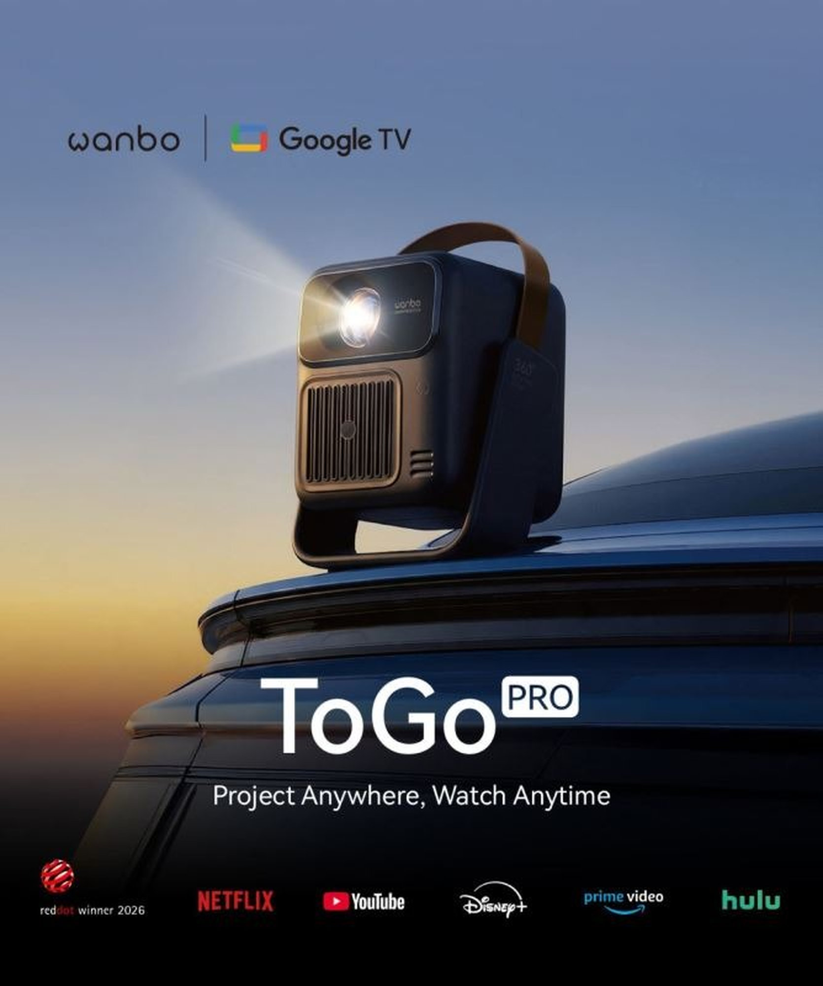 Wanbo ToGo Pro smart projektor tmavomodrý