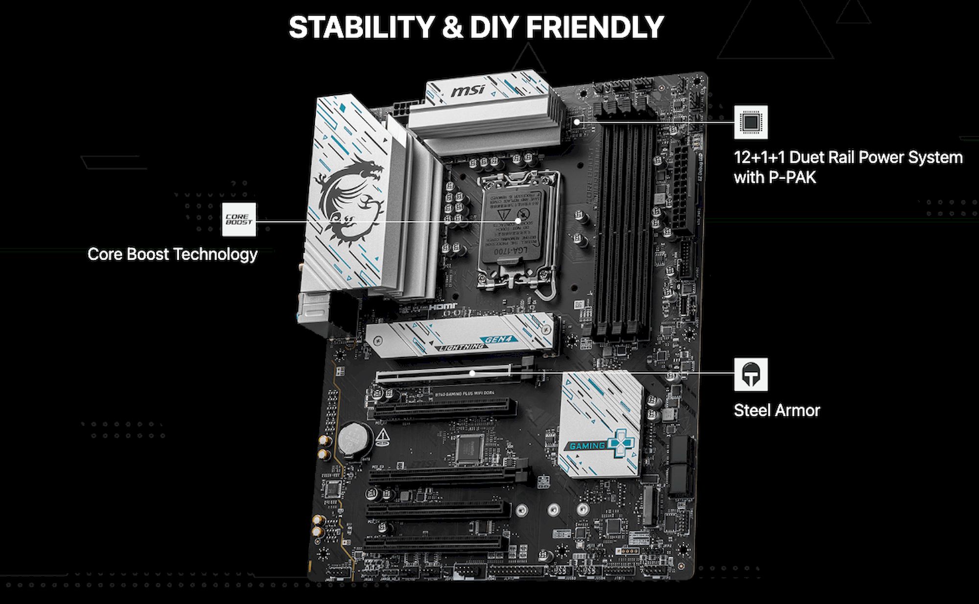 MSI B760 GAMING PLUS WIFI DDR4