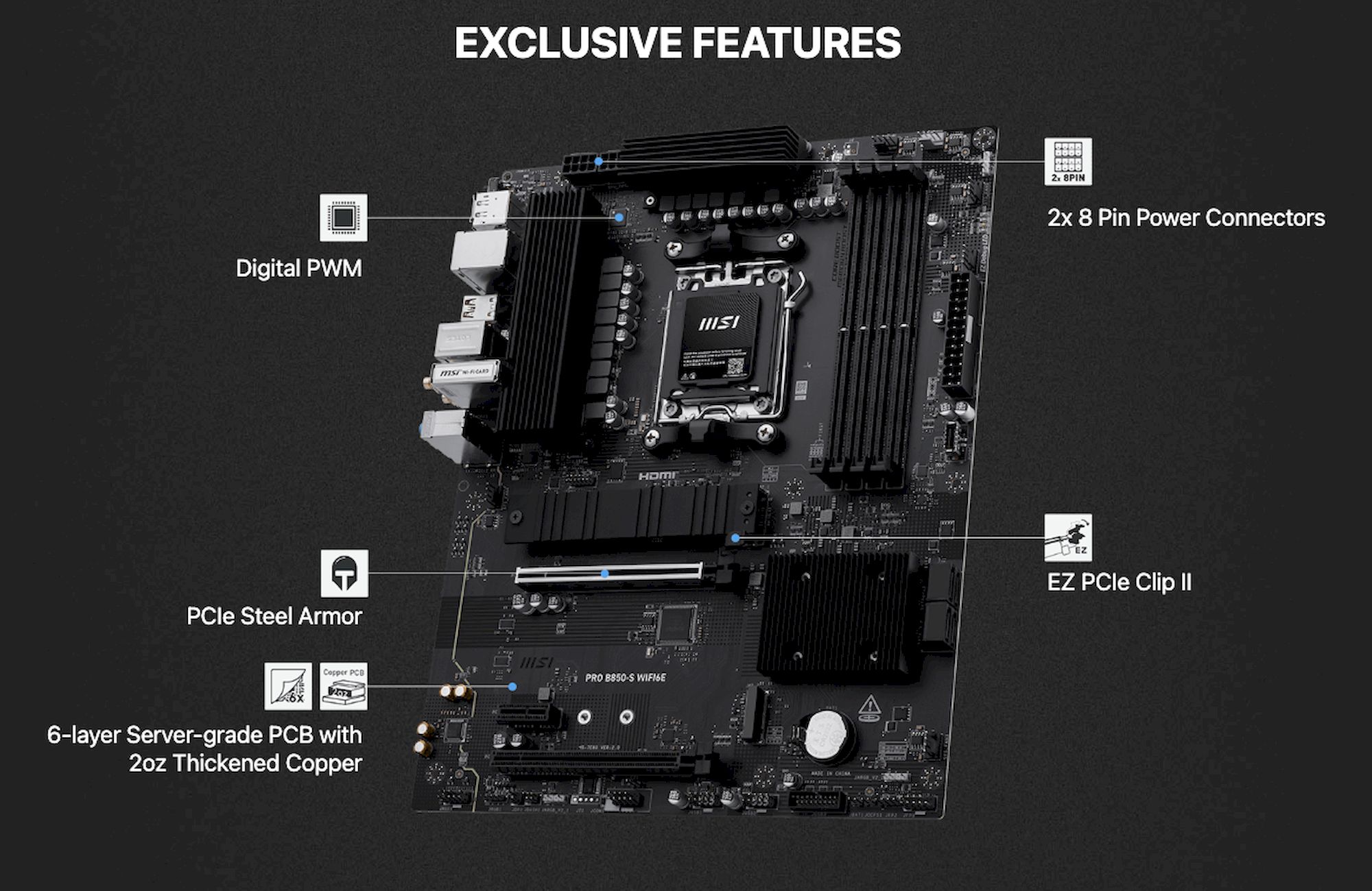 MSI PRO B850-S WIFI6E