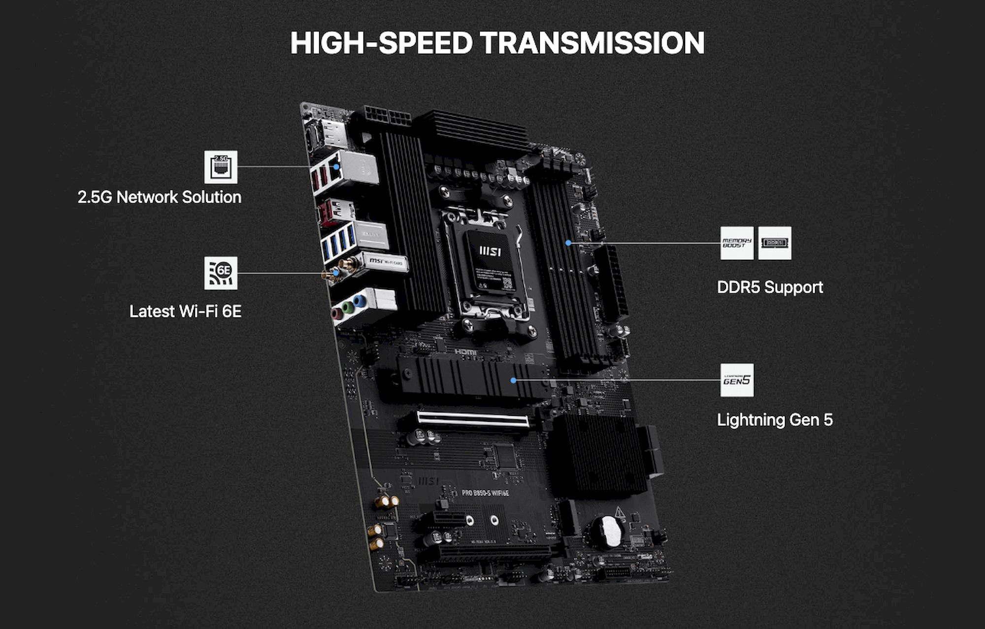 MSI PRO B850-S WIFI6E