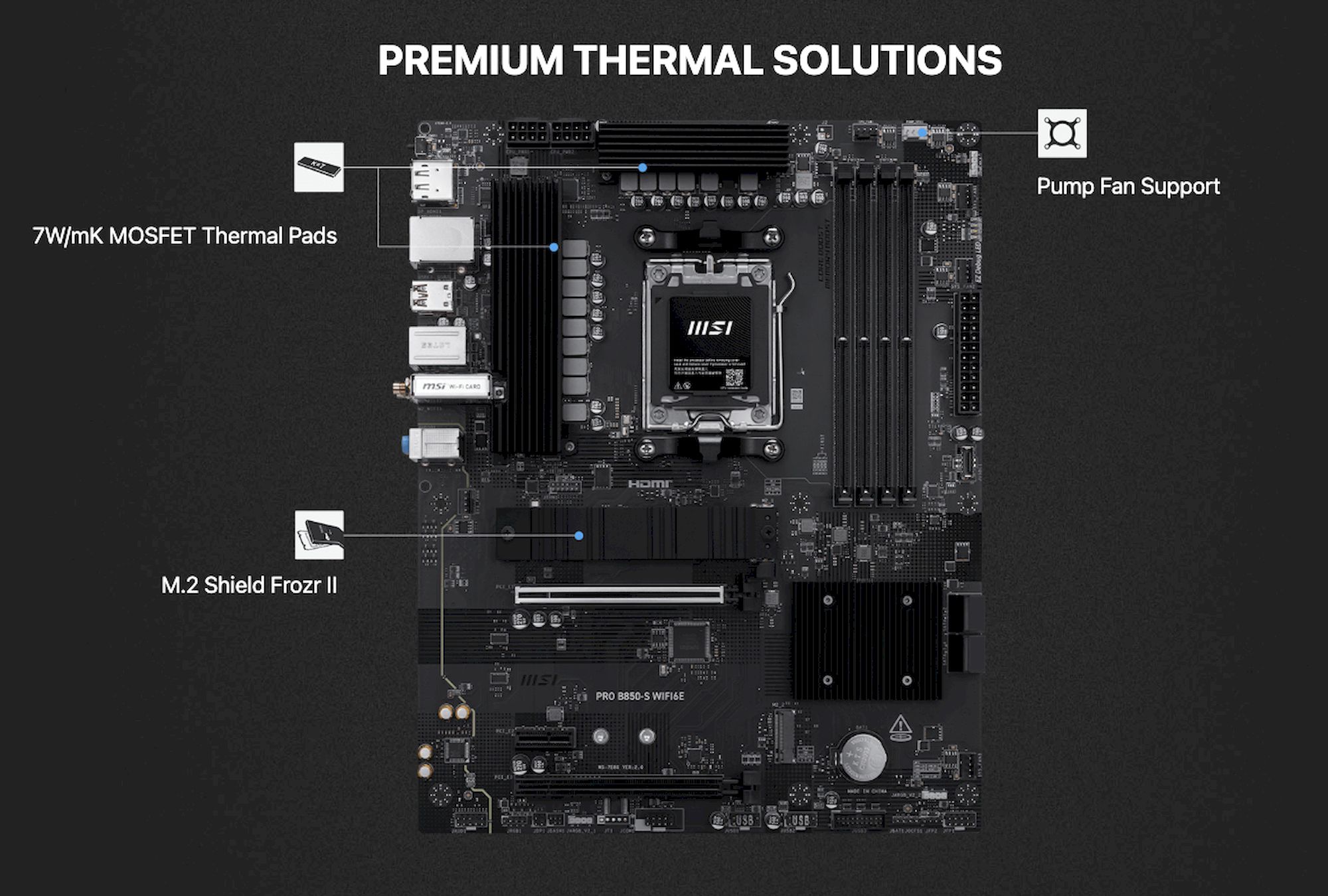 MSI PRO B850-S WIFI6E