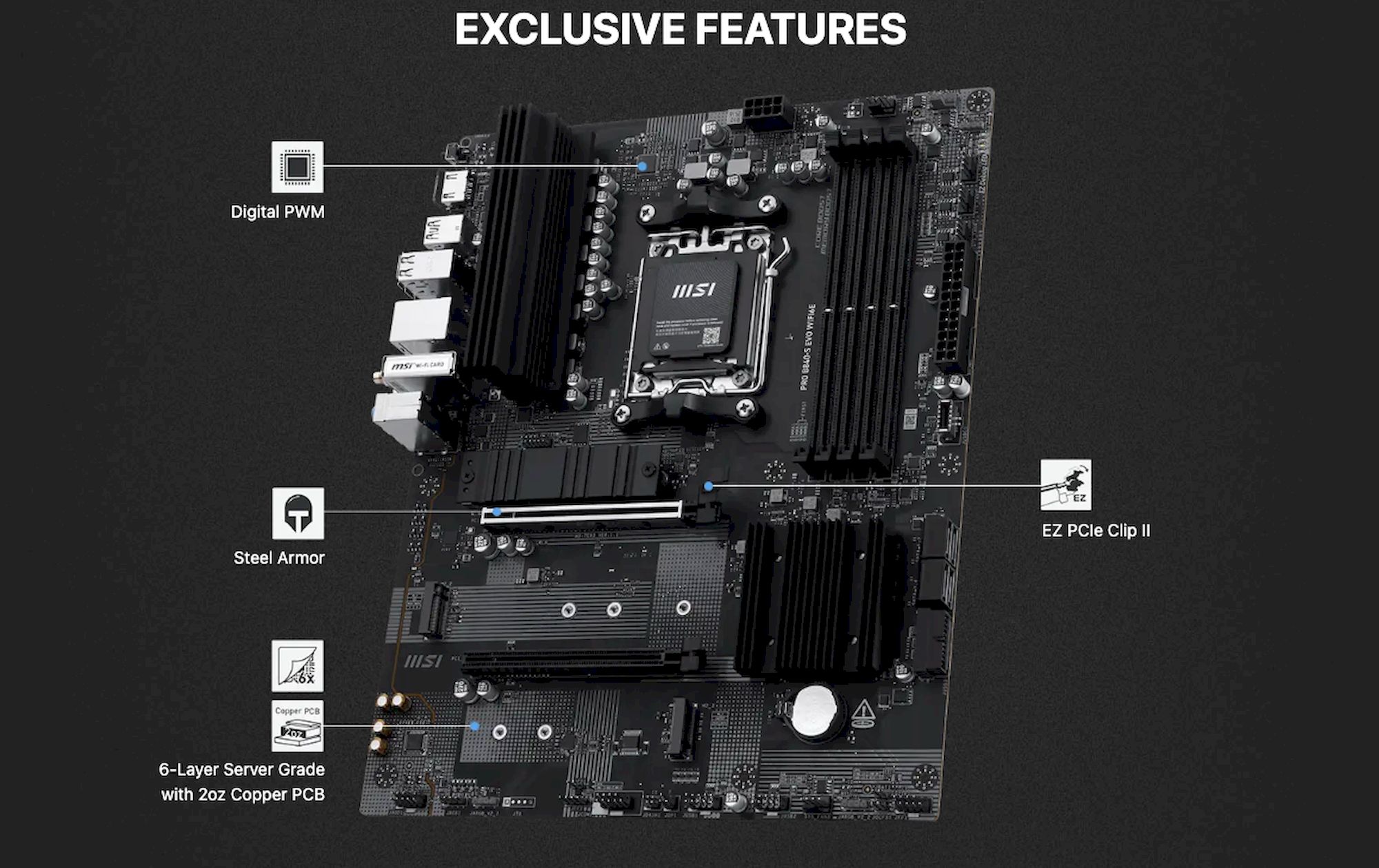 MSI PRO B840-S EVO WIFI6E