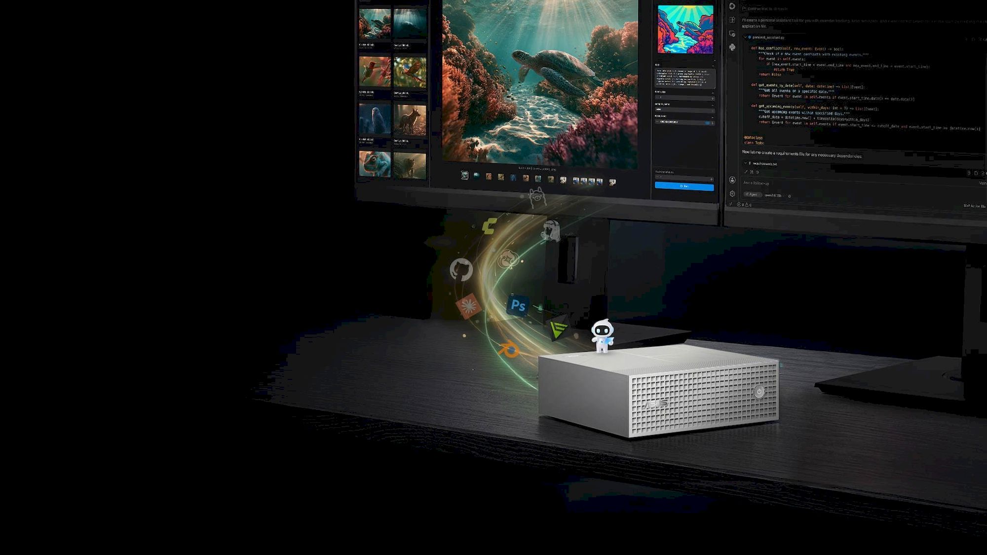 ASUS ProArt GR1X (90MS03L1-M00280) NVIDIA RTX Spark N1X stříbrný
