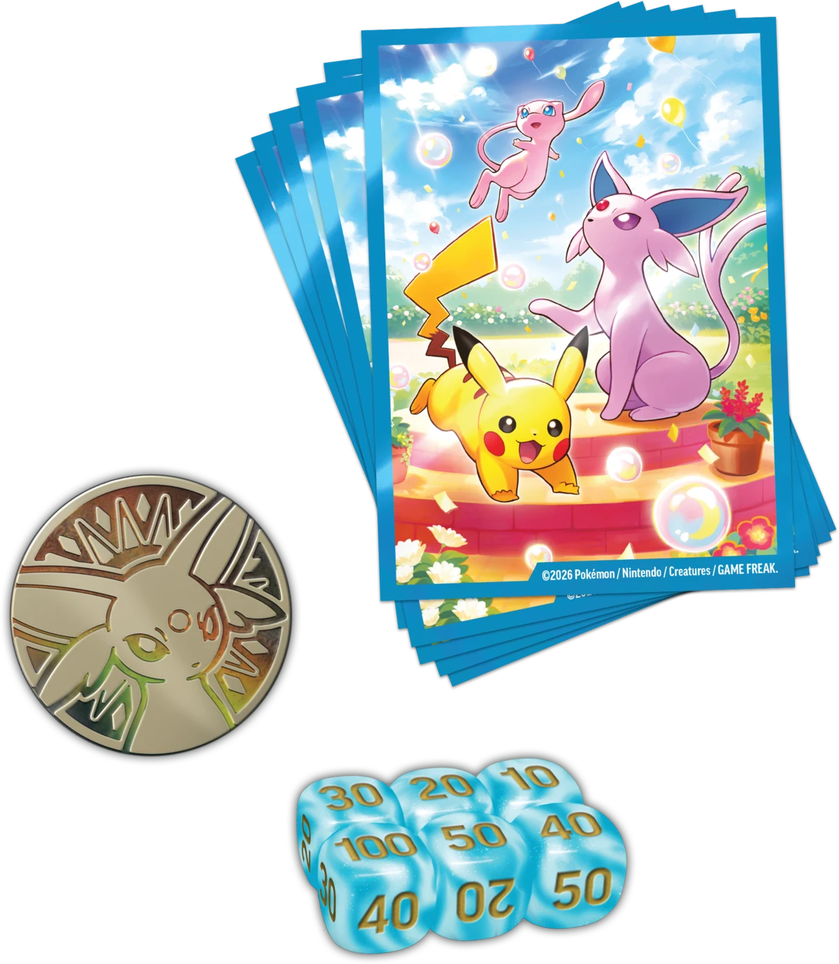 Kostky a mince Pokémon TCG 30th Celebration Day