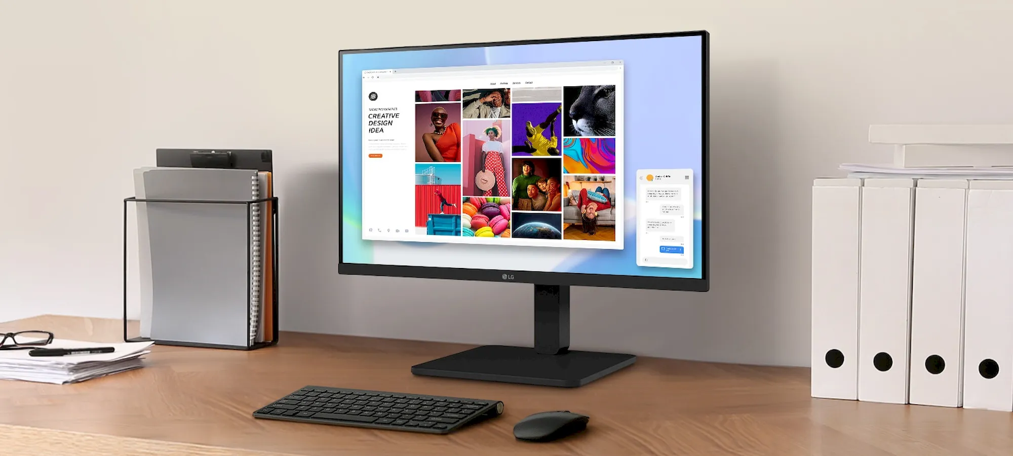 LG 24BA450-B monitor 24"