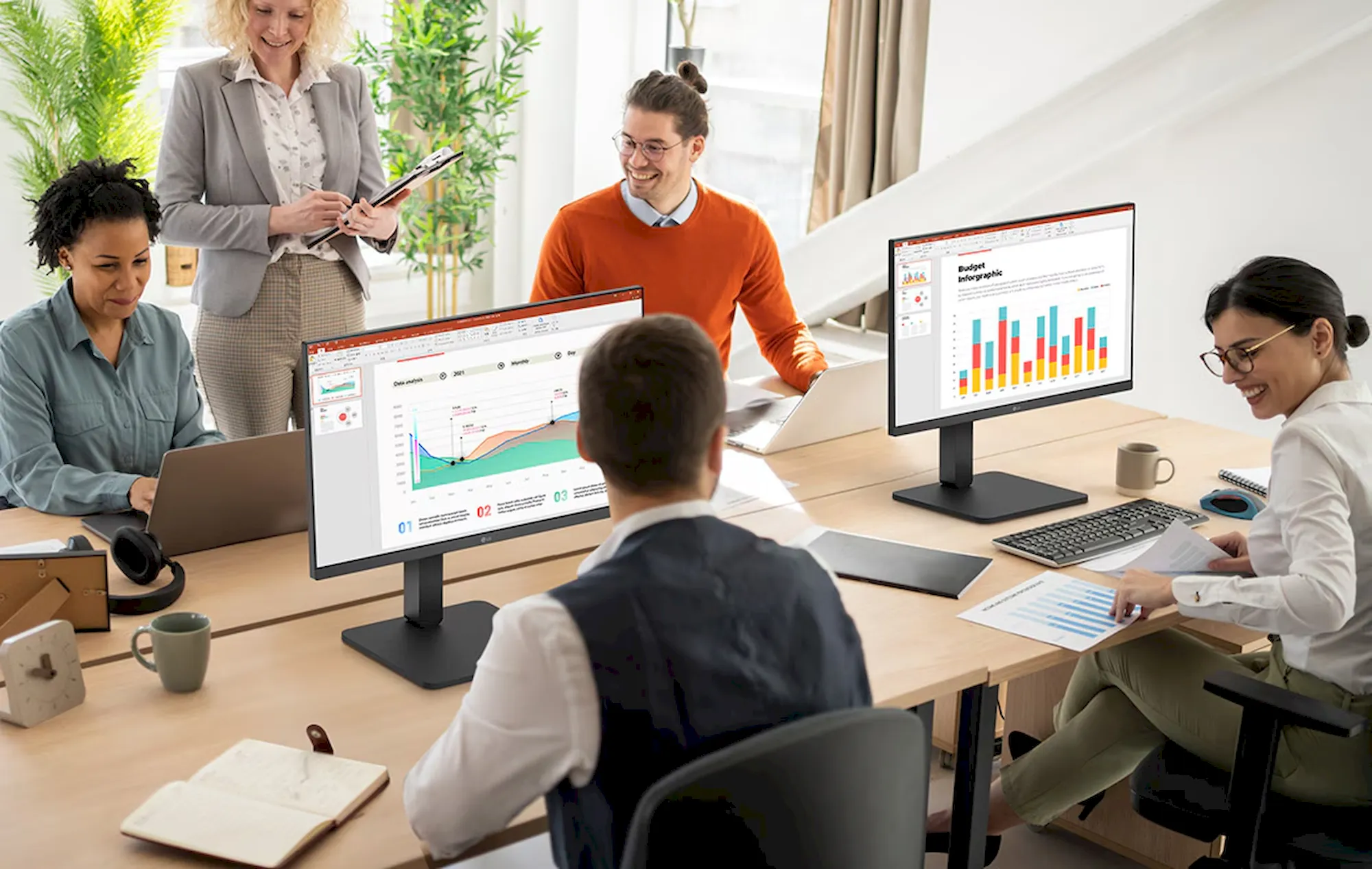 LG 24BA450-B monitor 24"
