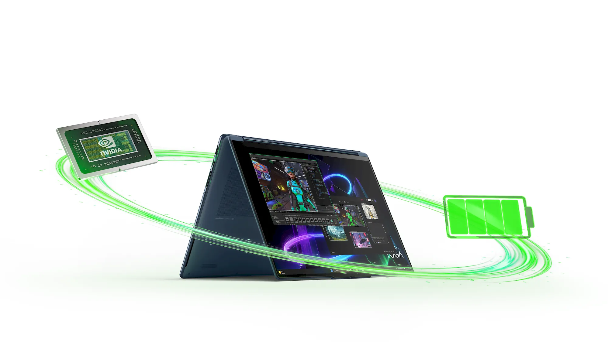 Lenovo Yoga 9 16N1X11 (83N70013CK) NVIDIA RTX Spark N1X modrý