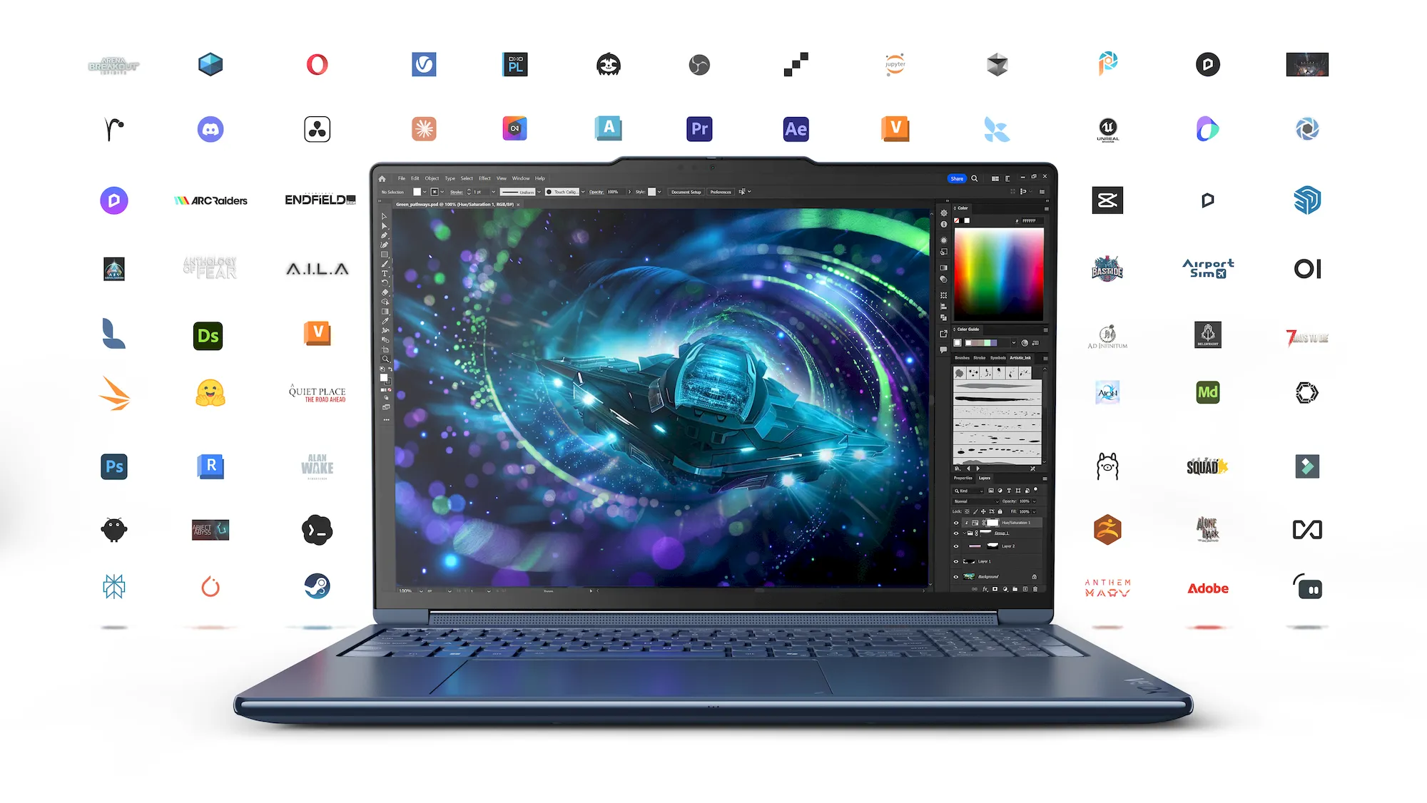 Lenovo Yoga 9 16N1X11 (83N70013CK) NVIDIA RTX Spark N1X modrý