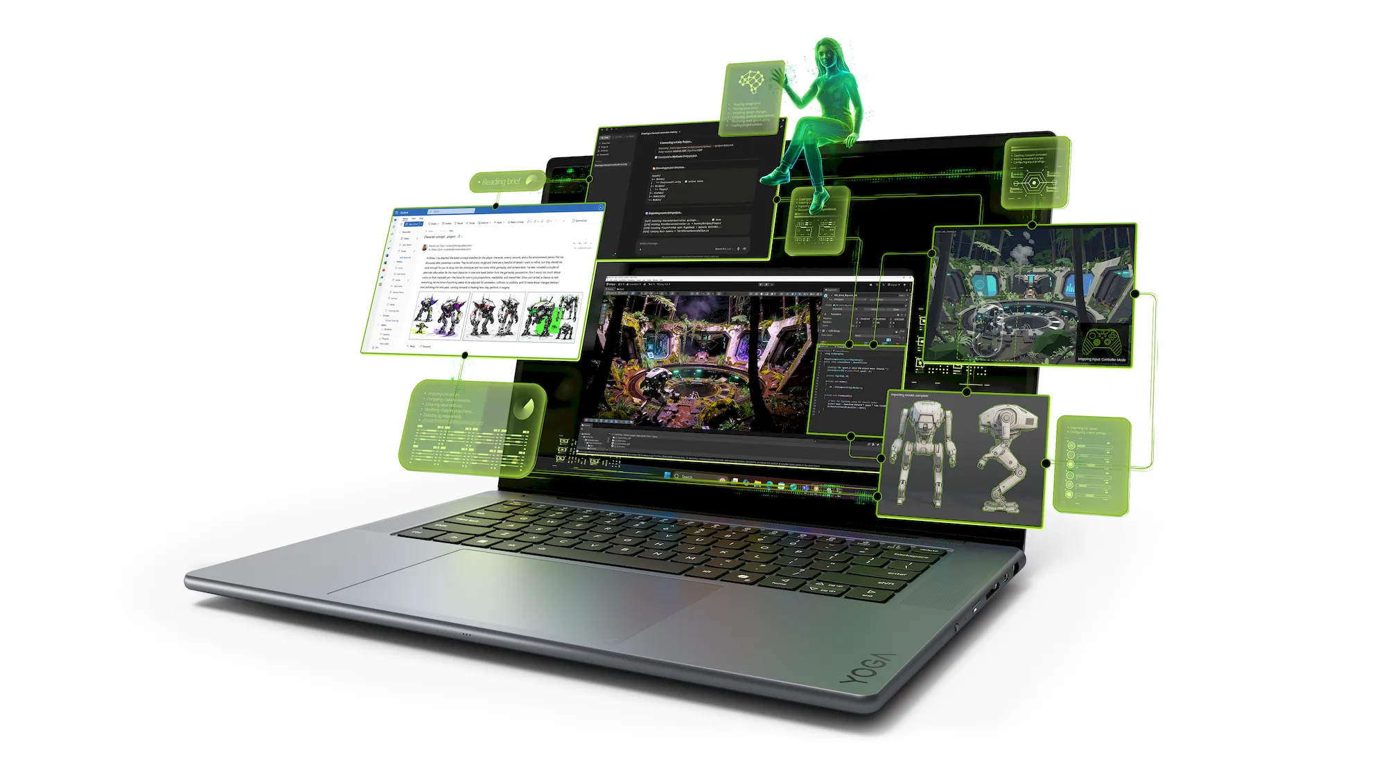 Lenovo Yoga Pro 9 15N1X11 (83SR001QCK) NVIDIA RTX Spark N1X šedý