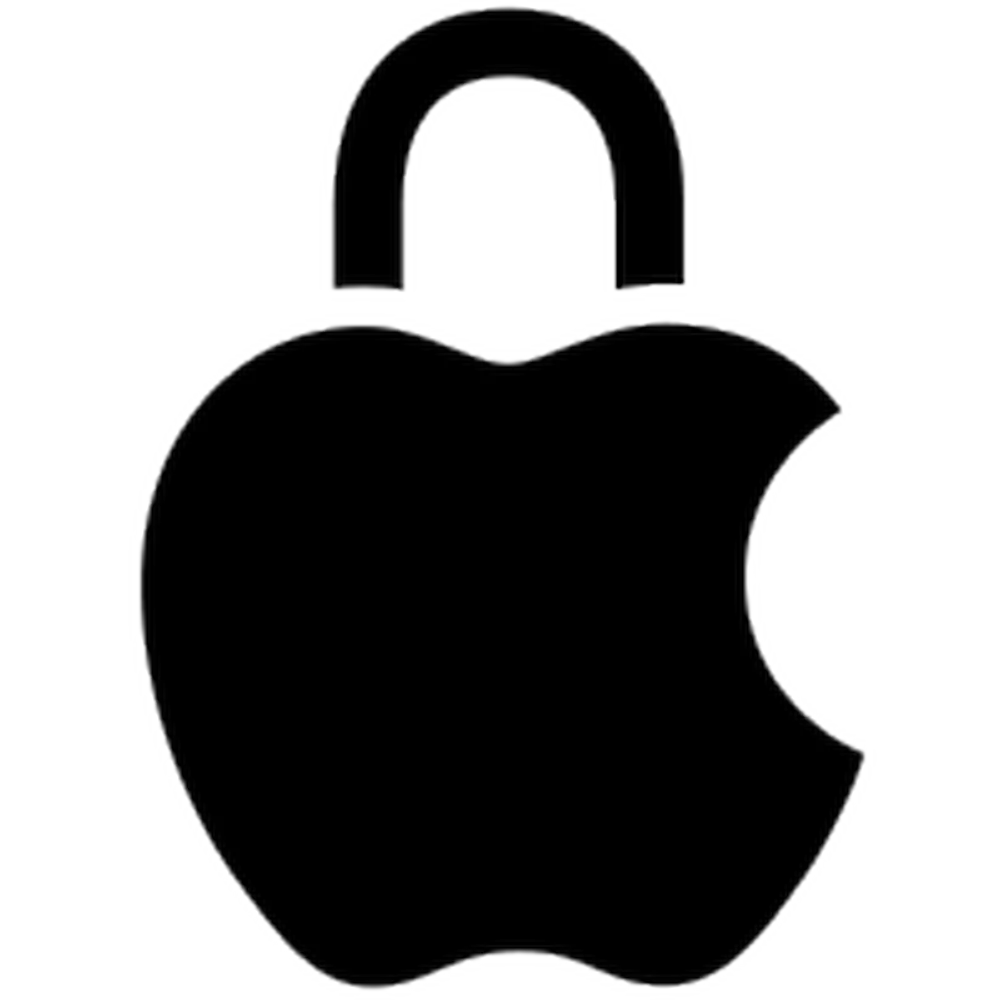 Ikona soukromí: logo Apple se zámkem