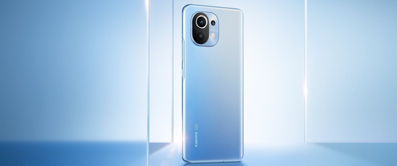 スマートフォン本体 Xiaomi Mi 11 Horizon Blue 8/256GB Xiaomi Mi 11 - Smartphone 256GB, 8GB RAM, Dual Sim, Horizon
