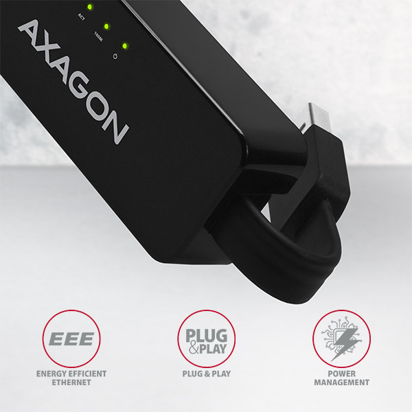 AXAGON ADE-XR – LED indikátory a vyklápěcí konektor