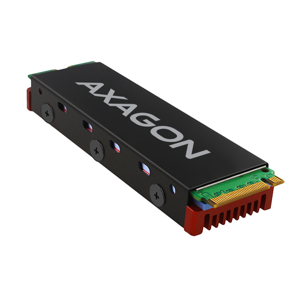 AXAGON CLR-M2 nasazený na M.2 SSD disku