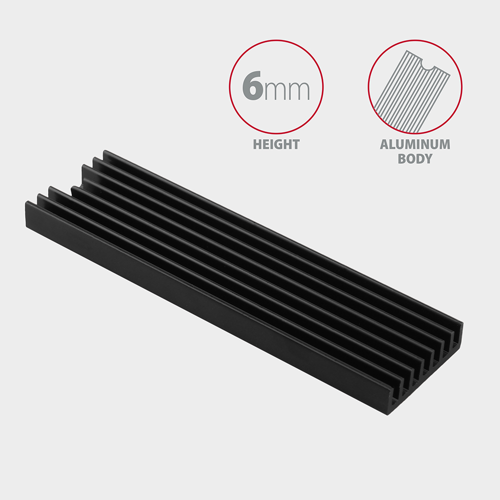 Chladič AXAGON CLR-M2L6 s výškou 6 mm