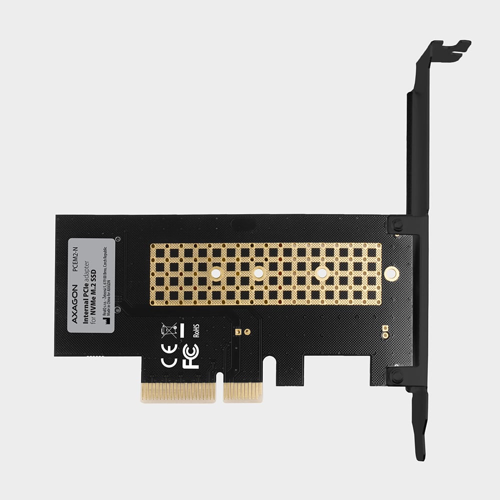AXAGON PCEM2-N – interní PCIe adaptér pro NVMe M.2 SSD