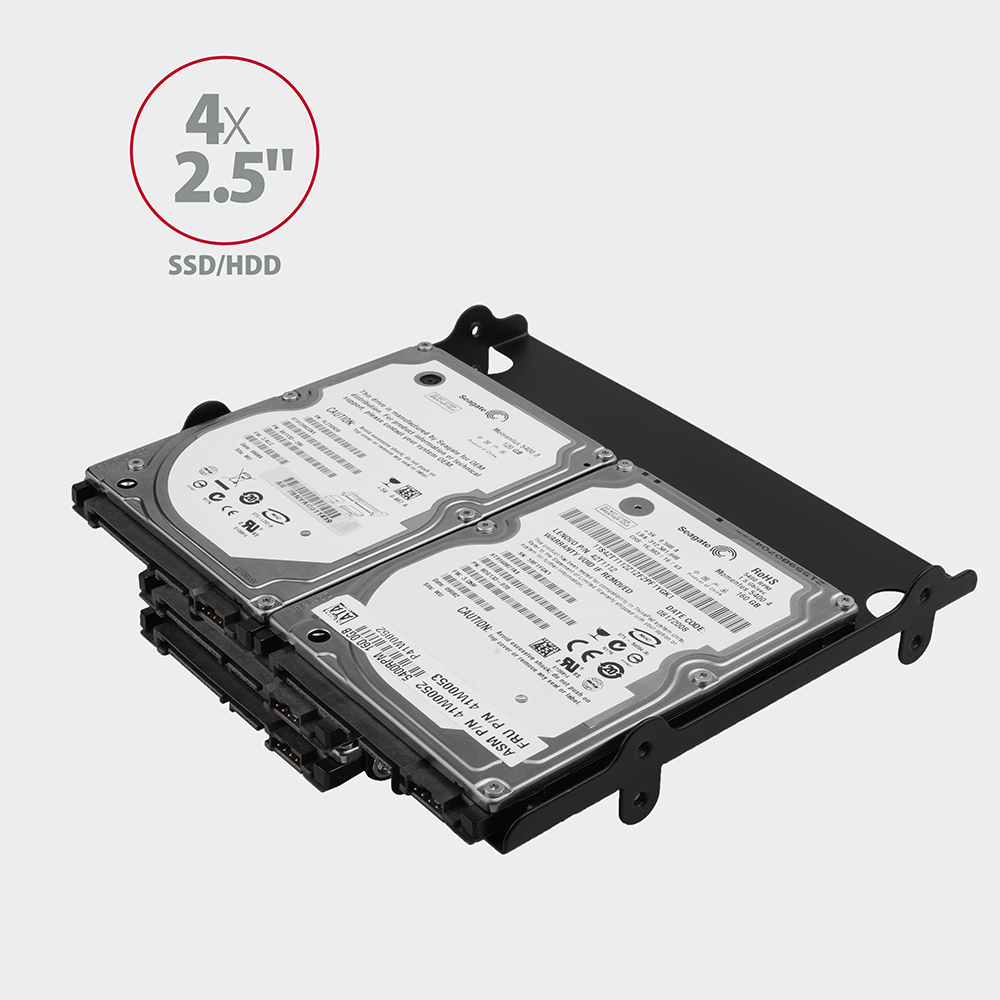 AXAGON RHD-435 se čtyřmi namontovanými 2.5” disky