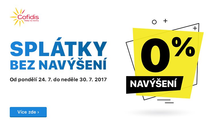 Splátky s 0% navýšením